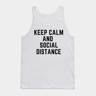 Keep Calm & Social Distance Tank Top